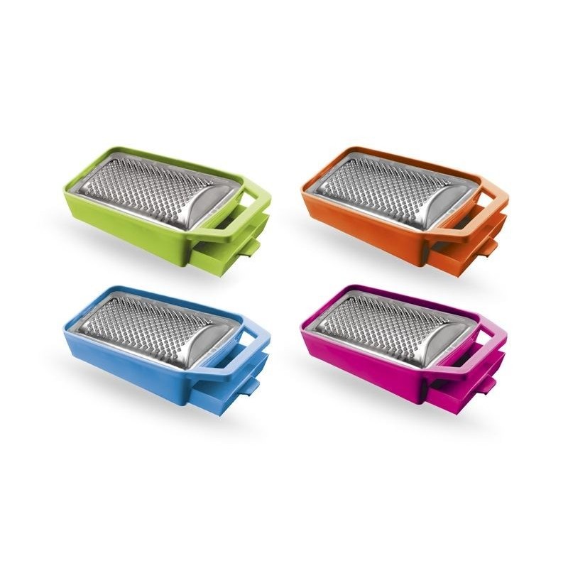 GRATTUGIA PLA C/CASSETTO e MANICO COLORATA VECA