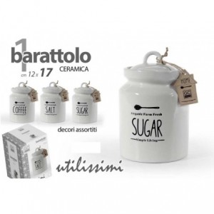 BARATTOLO CERAMICA BIANCA...