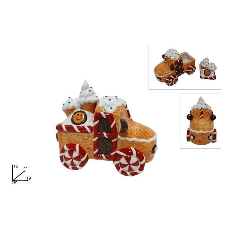 BARATTOLO CERAMICA FORMA CAMION BISCOTTO 15x19cm DS