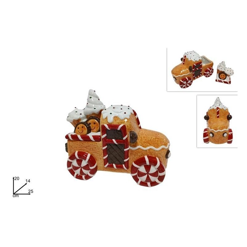 BARATTOLO CERAMICA FORMA CAMION BISCOTTO 20x25cm DS