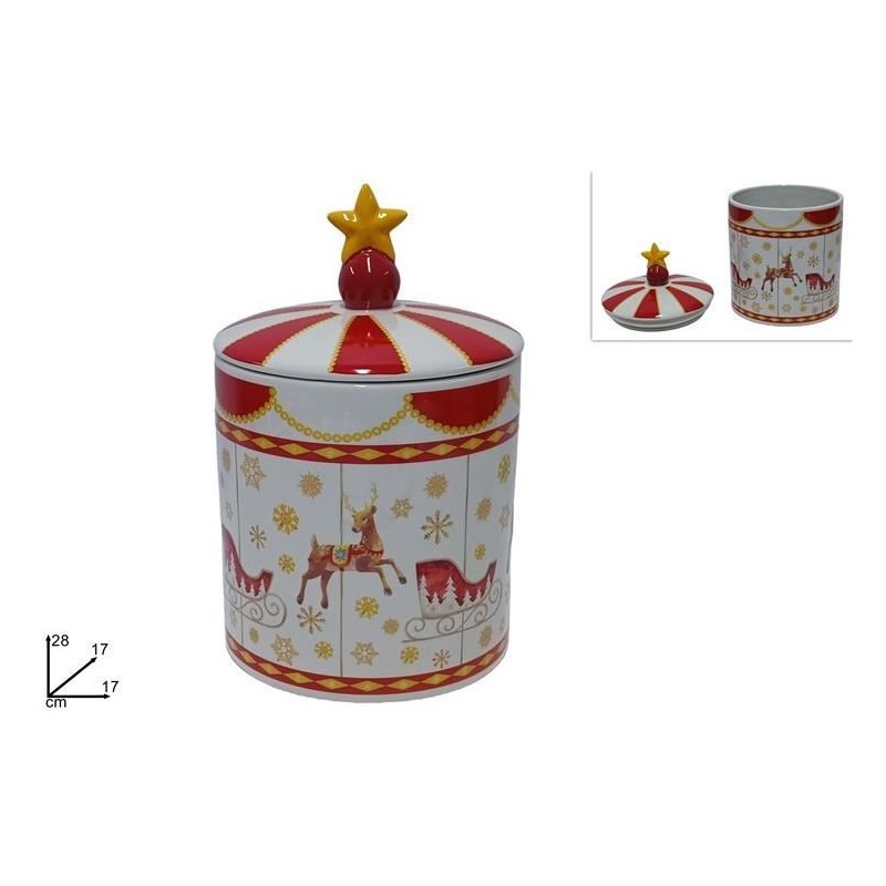 BARATTOLO CERAMICA RENNA C/SLITTA 28x17cm DS