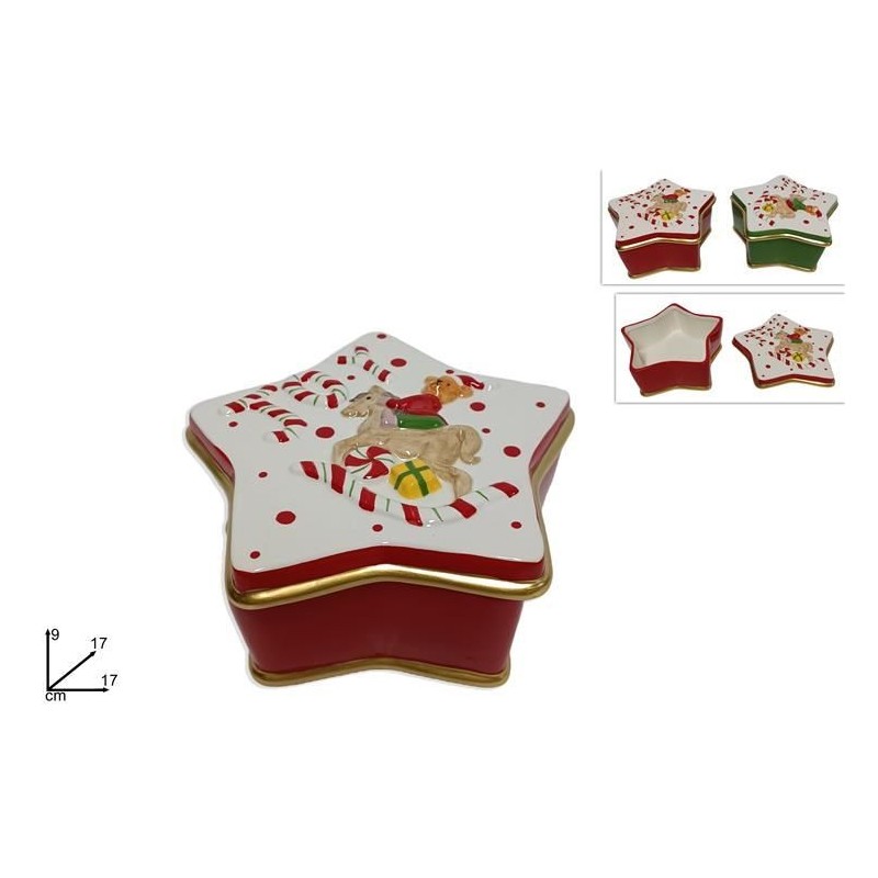 BARATTOLO CERAMICA STELLA C/CAVALLUCCIO 17cm DS
