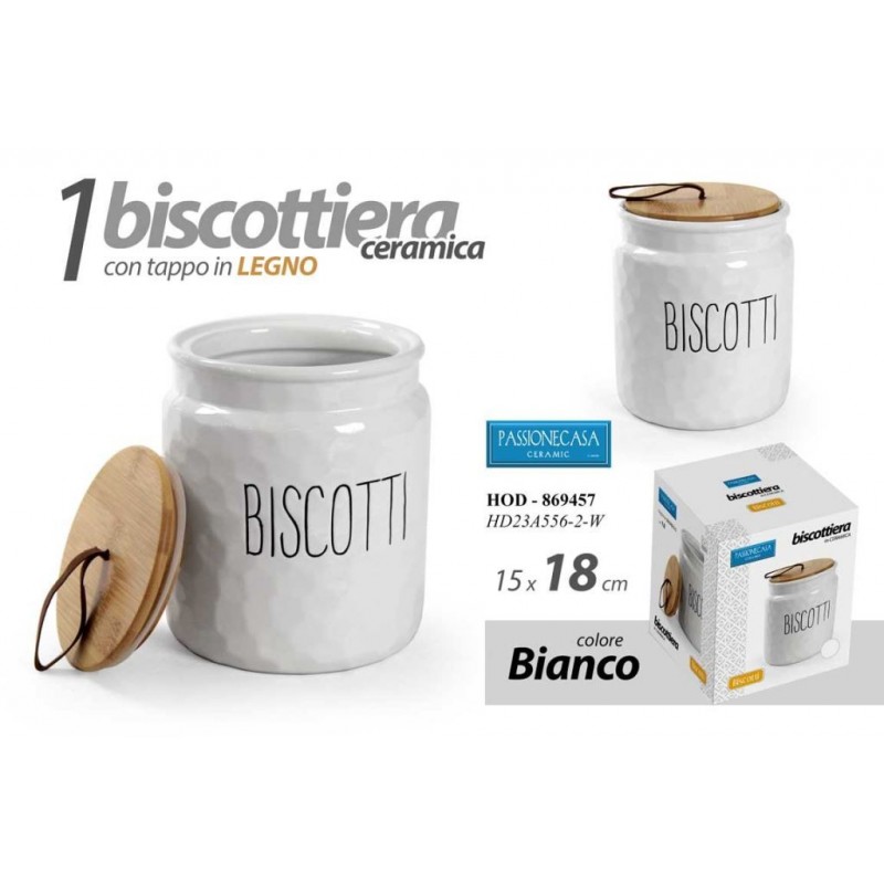 BARATTOLO CERAMICA TAP/BAMBOO BISCOTTI 18cm GICOS