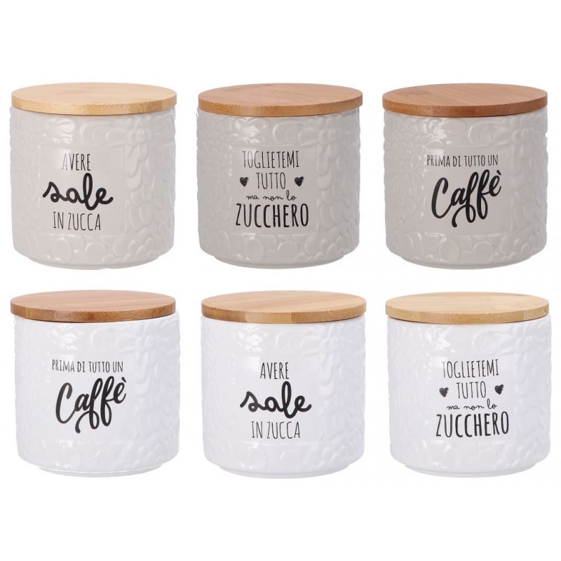 BARATTOLO CERAMICA TAPPO BAMBOO 78689 AD