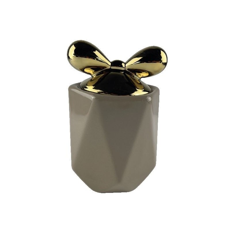 BARATTOLO FIOCCO CERAMICA TORTORA TAP/ORO 1100ml