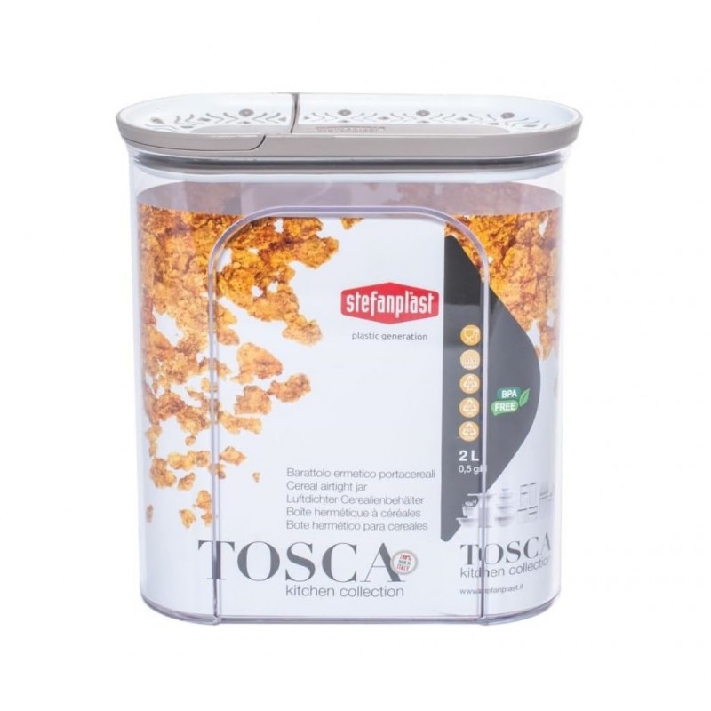 BARATTOLO PORTACEREALI TOSCA TORTORA 2000cc STEF