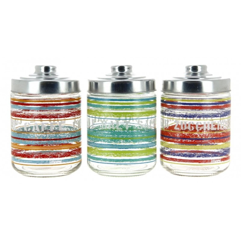 BARATTOLO VETRO A/3 TAP/ALLUM. CARAIBI M82090 800ml CERVE