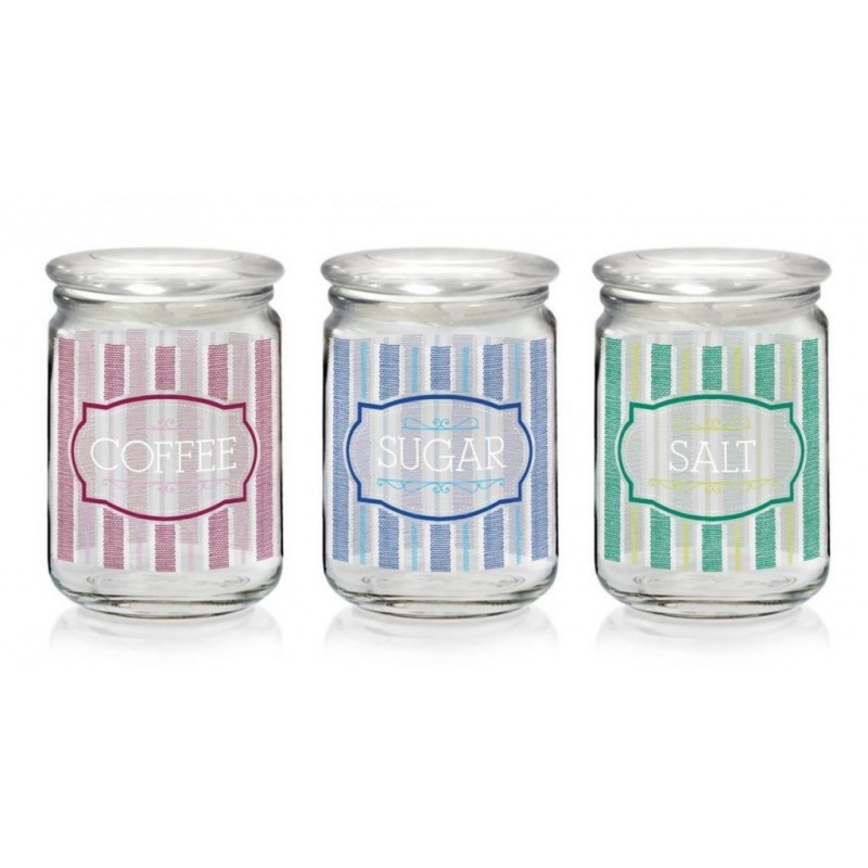 BARATTOLO VETRO A/3 TAP/VETRO 800ml CANVAS M95690 CERVE