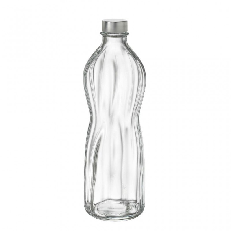 BOTTIGLIA C/TAPPO a VITE 1lt ACQUA LISCIA/GASSATA BORMIOLI