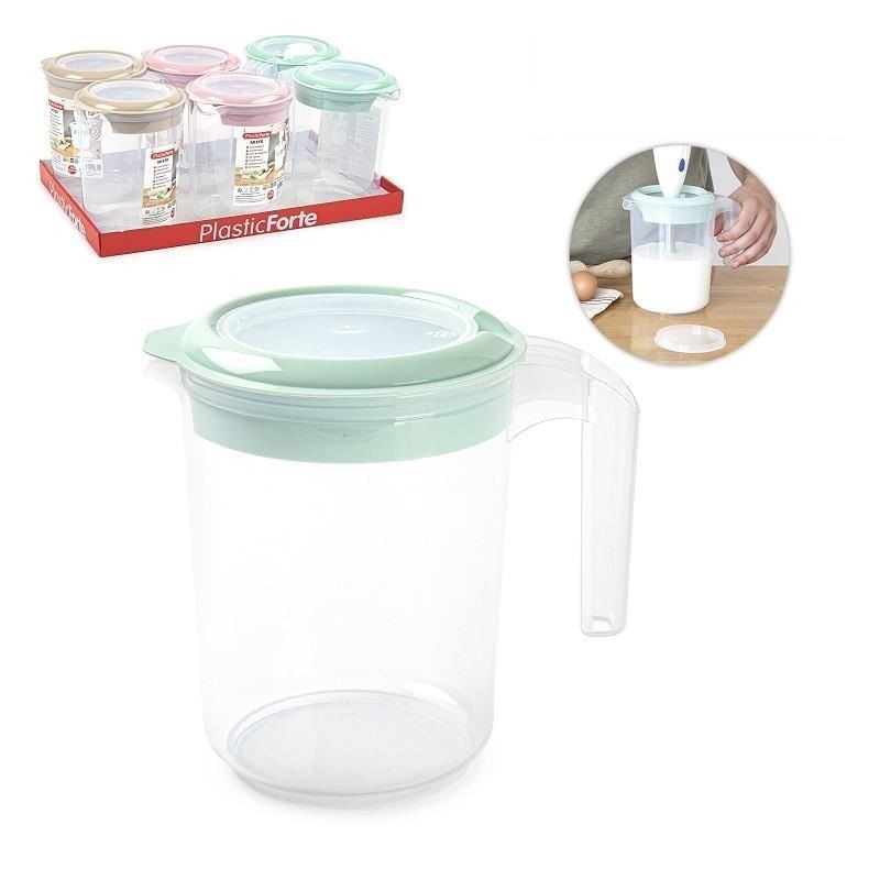 BROCCA CARAFFA PLASTICA 1500ml C/COP. e FORO MIXER 591A PF