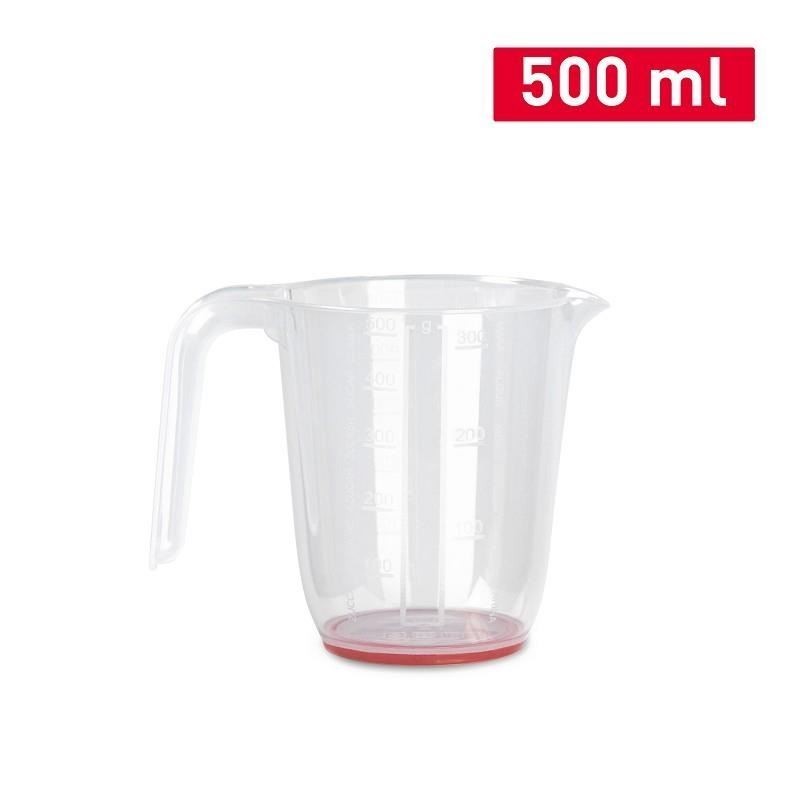 BROCCA CARAFFA PLASTICA GRADUATA 500ml TRASP. 14689 PF