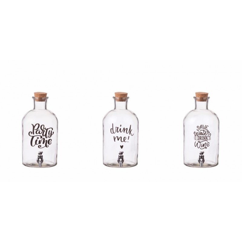 DISPENSER VETRO C/RUBINETTO 1 lt 64080 AD