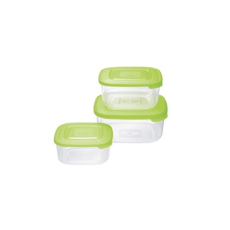FRIGOBOX SET TONTARELLI 3pz QUADR. COP/VERDE