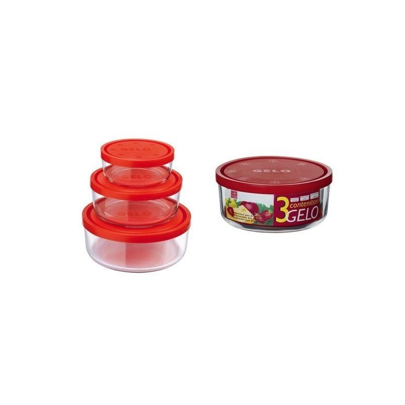 FRIGOVERRE GELOBOX 3 pezzi TONDO BORMIOLI