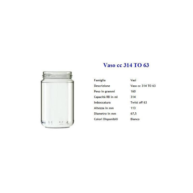 BARATTOLO CONSERVE 314cc D.63 POMODORO