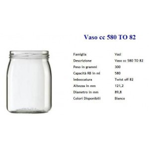 BARATTOLO CONSERVE 580cc...