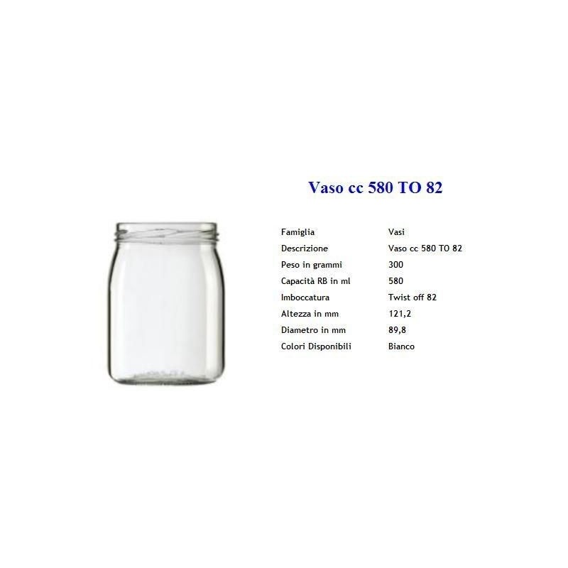 BARATTOLO CONSERVE 580cc D.82 POMODORO