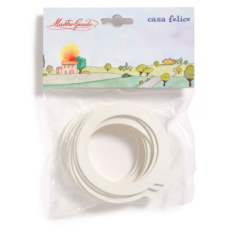 RICAMBIO GUARNIZIONI BARATTOLO ERMETICO 6pezzi 10142