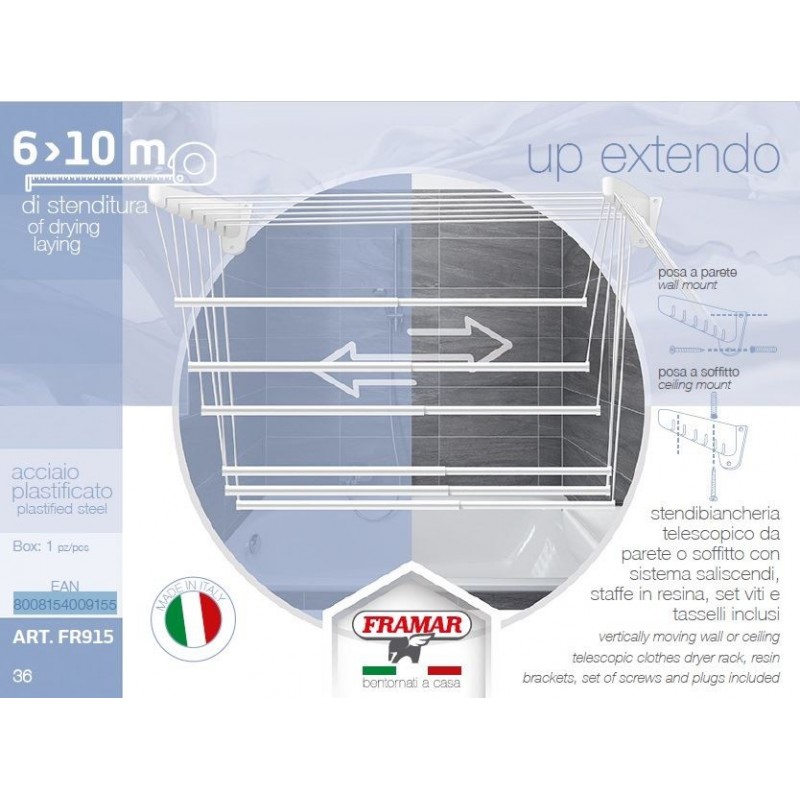 STENDI SALISCENDI UP EXTENDO da 6 a 10mt FR915 FRAMAR