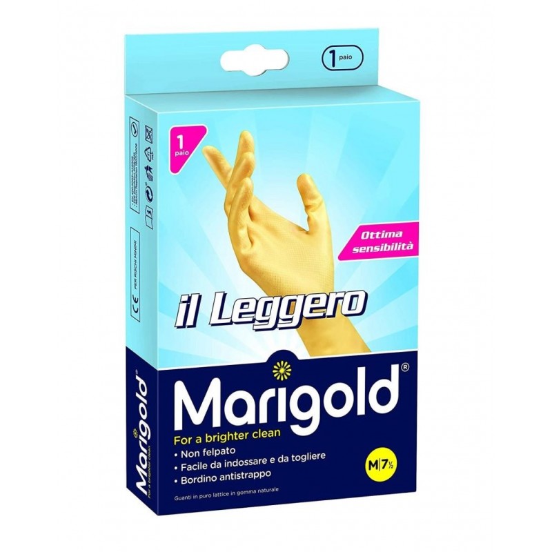 GUANTI MARIGOLD IL LEGGERO B/ANTISTRAP. MEDIUM 7,5 VILEDA