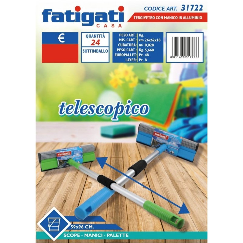 LAVAVETRI-TERGIVETRO C/M ALLUNGABILE FATIGATI