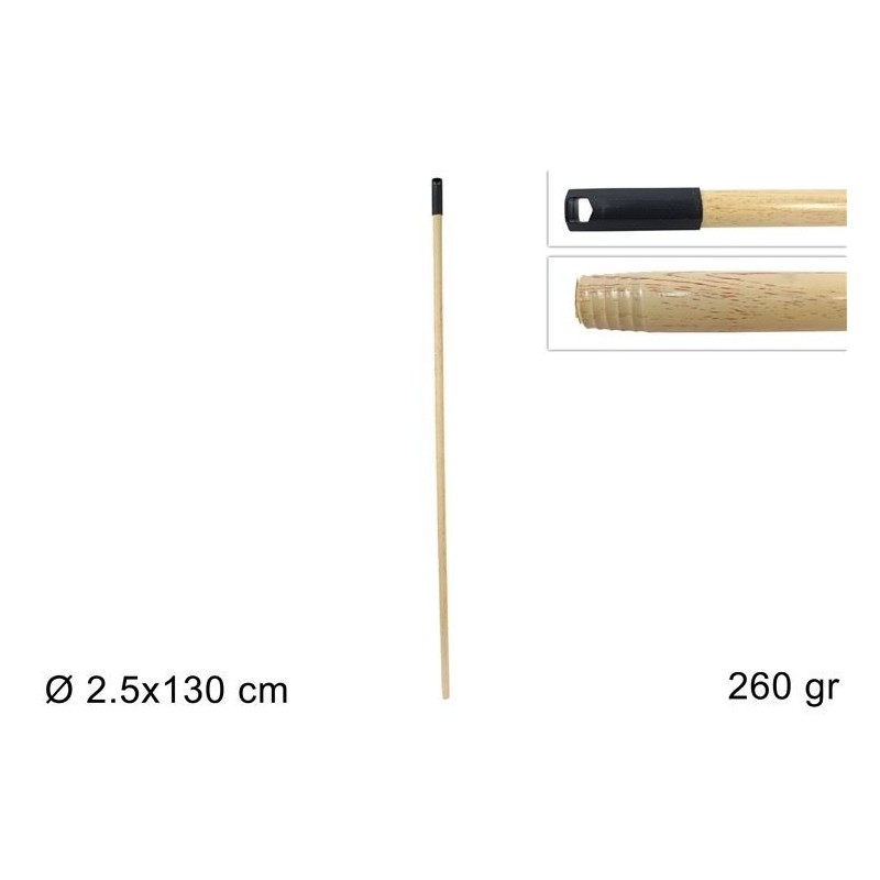 MANICO SCOPA LEGNO 130 PLASTIFICATO 47251 DS