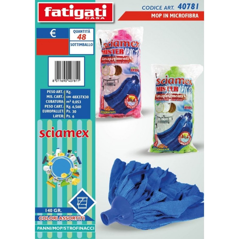 MOP SUPERMICROFIBRA COLOR 140g 40781 FAT