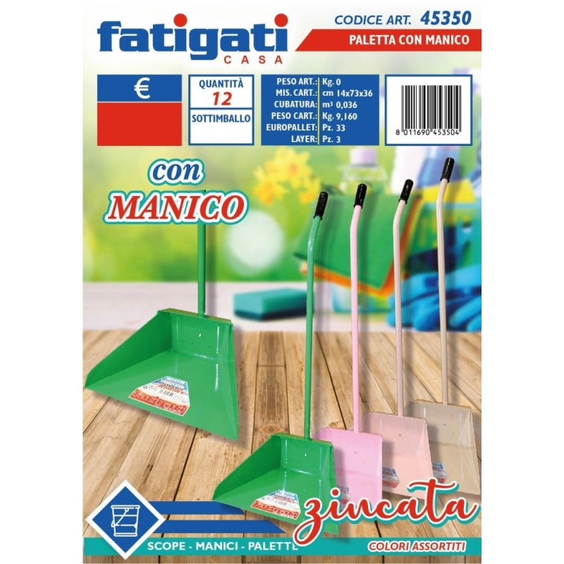 PALETTA IMMOND. ZINCATA COLORATA M/LUNGO FATIG