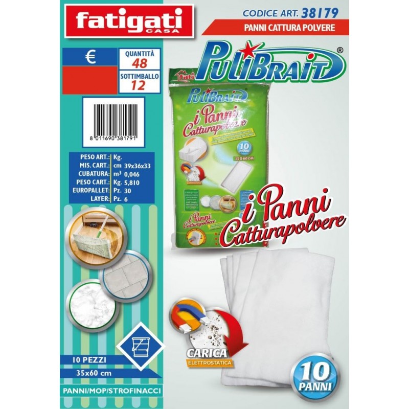 PANNO CATTURAPOLVERE A/10 35x60cm 38179 FATIGATI