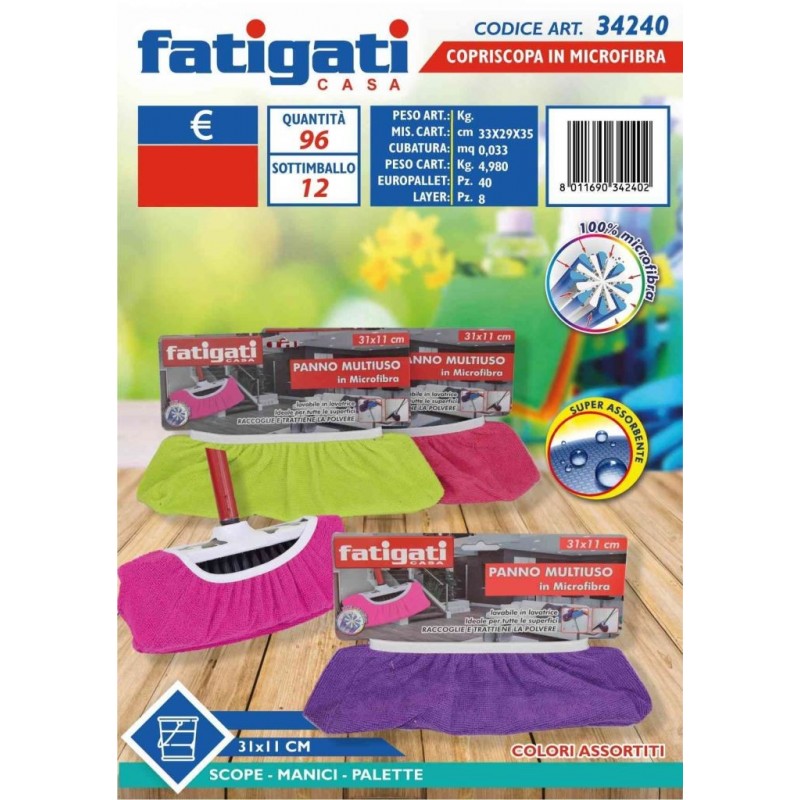 PANNO COPRISCOPA MICROFIBRA 34240 MULTIUSO FATIGATI