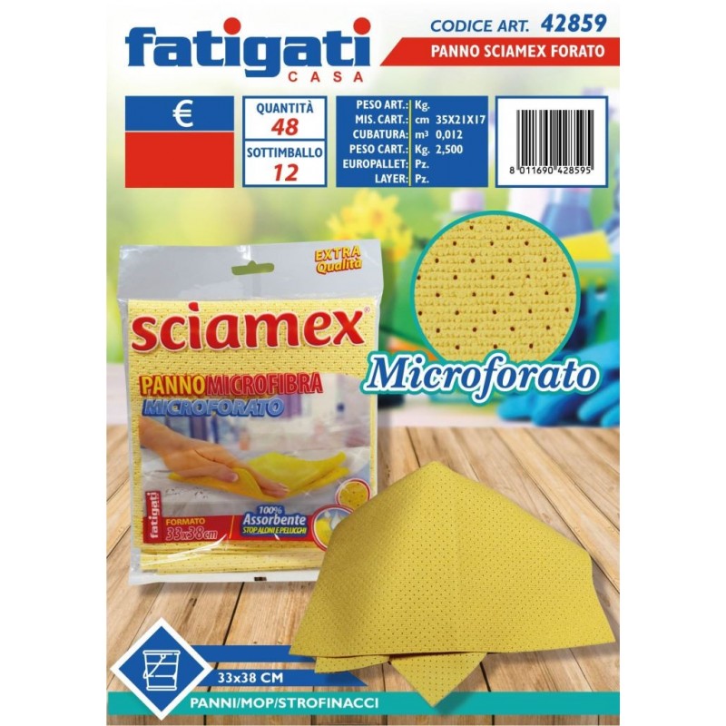 PANNO MICROFIBRA SCIAMEX MICROFORATO 33x38 42859