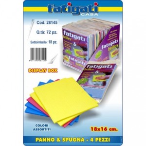 PANNO SPUGNA 4pz 18x16...
