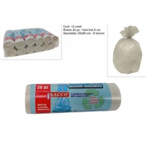 SACCO IMMONDIZIA 50x60cm...