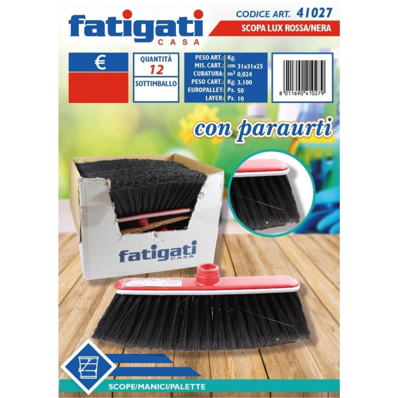 SCOPA BORDO PARACOLPI LUX ROSSA/NERA 41027 FATIGATI