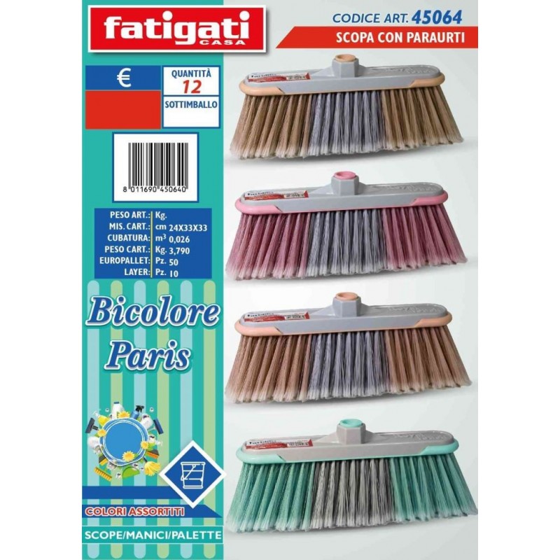 SCOPA BORDO PARACOLPI PARIS BICOLORE 45064 FATIGATI