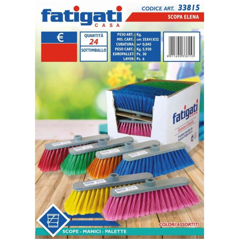 SCOPA ECO ELENA COLORATA 33815 FATIGATI