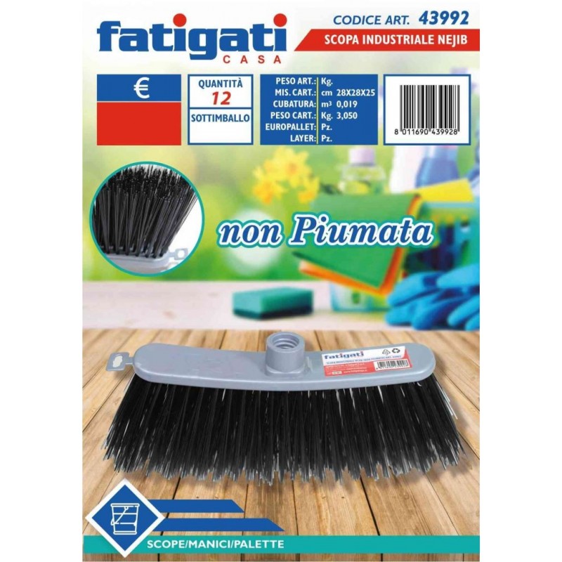 SCOPA INDUSTRIALE NEJIB NON PIUMATA 43992 FATIGATI
