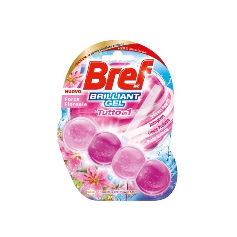 BREF WC GEL TUTTOIN1 TAVOLETTA F. FLOREALE 42GR
