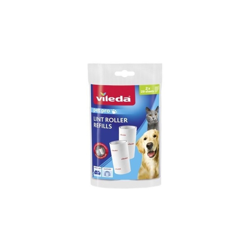 SPAZZOLA PET PRO LINT ROLLER 58 Fogli 1173390 VILEDA