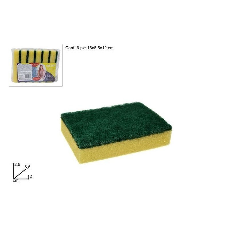 SPUGNA CUCINA 6pz 355176 DS