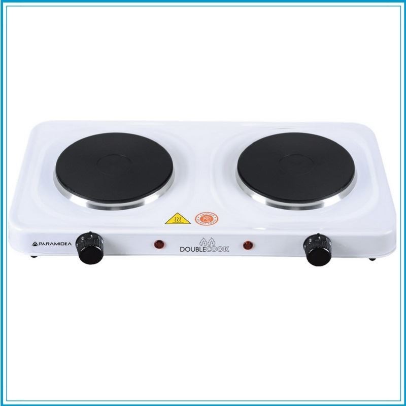 FORNELLO ELETT. PYRAMIDEA 2P 1000+1000W FE2010 TERMOST/REG.