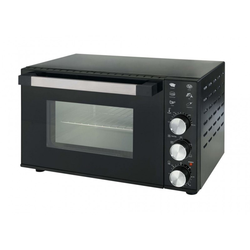 FORNO ELETT. 35 DCG VENTILATO/TIMER NERO 1800W MBN35