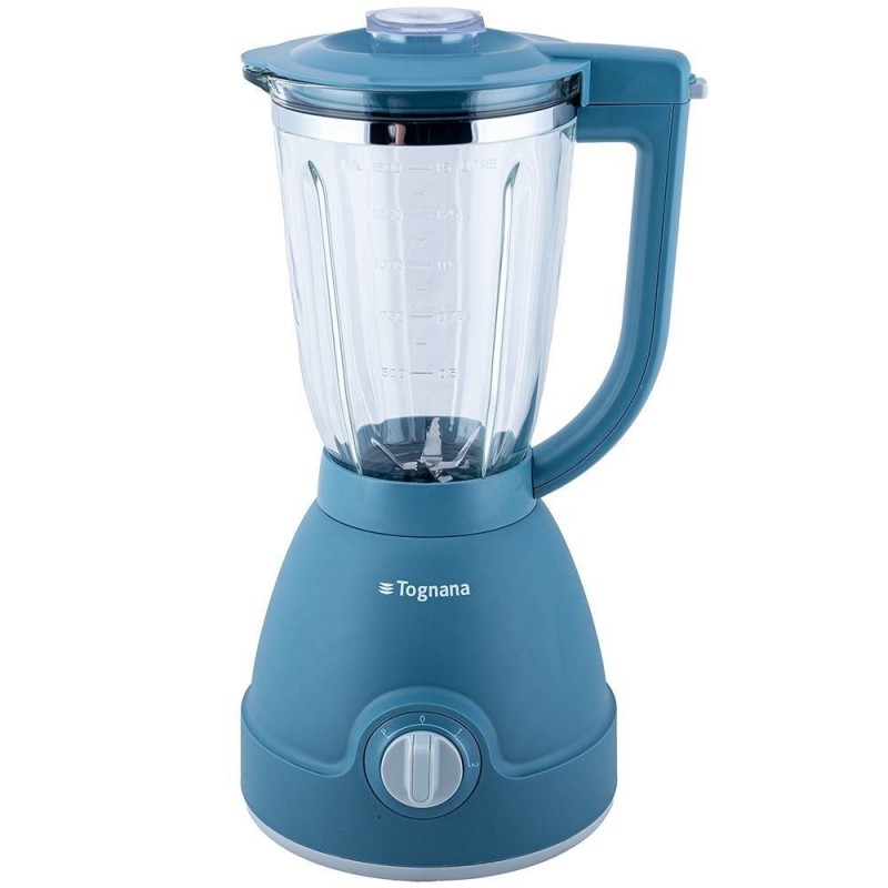 FRULLATORE TOGNANA BICCH. VETRO IRIDEA 1000W CARTA ZUCCHERO