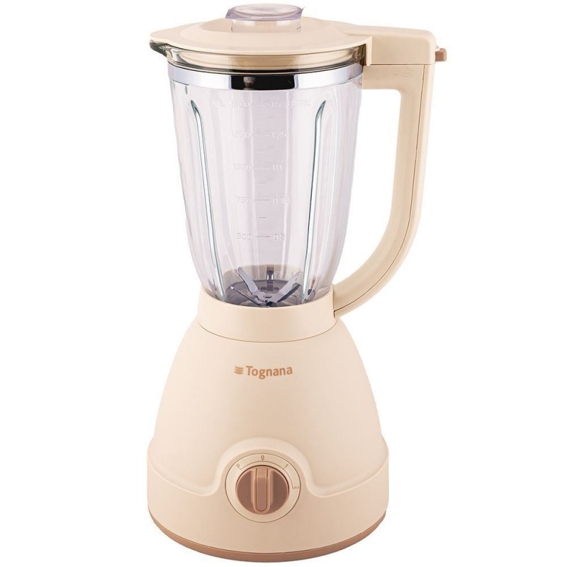 FRULLATORE TOGNANA BICCH. VETRO IRIDEA 1000W CHAMPAGNE