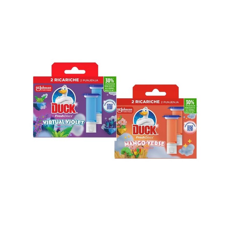 DUCK FRESH DISCS DOPPIA RIC. MANGO/VIOLET 72ML