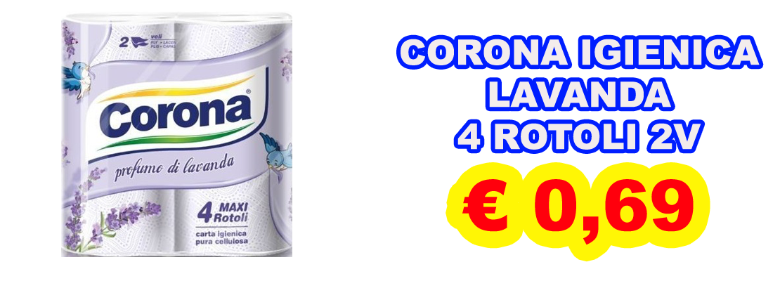CORONA IGIENICA LAVANDA 4 ROTOLI 2V