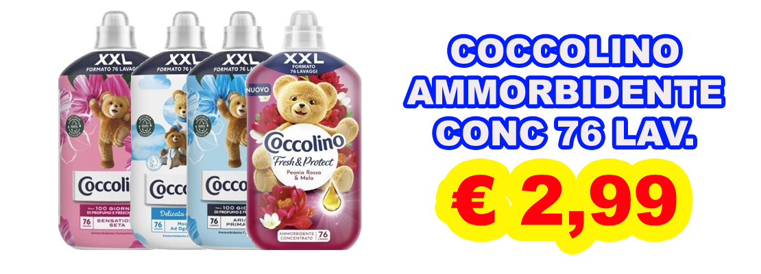 Coccolino AMMORBIDENTE 76 LAVAGGI